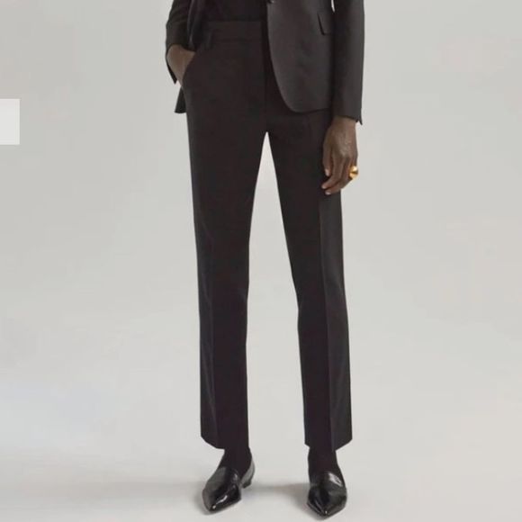 Judith & Charles Charcoal Grey Wool Dress Pants - Picture 1 of 14